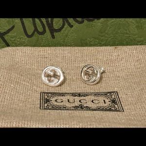 ❌SOLD❌ Silver Interlock G Earrings